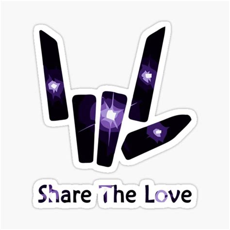 "Share The Love Merch For Kids And Youth Back Side" Sticker by ...