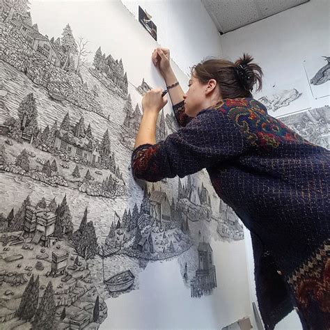 Monumentally Detailed Pen Drawings That Combine Real and Imagined ...