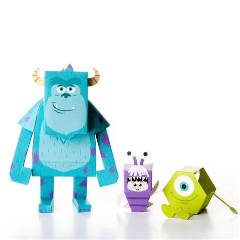 I liked this design on #Fab. Sulley | Paper toys, Paper dolls, Cool paper crafts