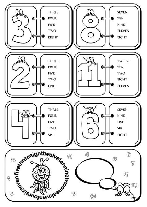 Numbers fun (1-12) - Interactive worksheet | Winter math worksheets ...