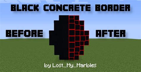 Black Concrete Border (For Building) Minecraft Texture Pack