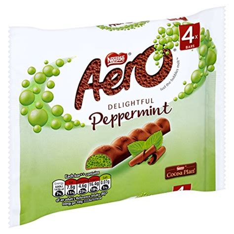 Aero Mint Chocolate Bar, 4 X 27g | HalalCandyUK