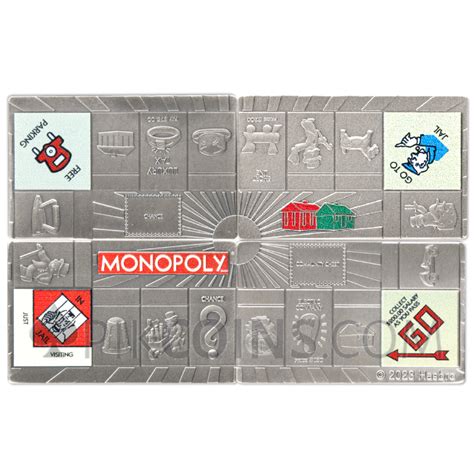 Monopoly Game Board 4x5$ Samoa 4x1oz 2023 Coin - Modern numismatic coins online store - PiK Coins