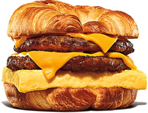 Burger King Double Sausage, Egg & Cheese Croissan'Wich Nutrition Facts