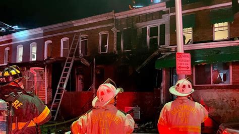 Fire damages 6 rowhomes in southwest Baltimore