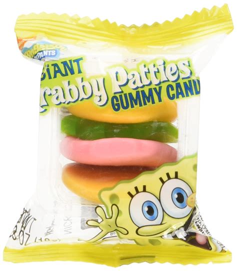 Amazon.com : SpongeBob Squarepants Giant Gummy Krabby Patties 0.63 OZ ...