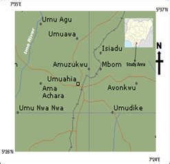 Map showing location of the study area (Abia State) | Download Scientific Diagram