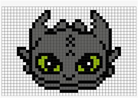 2 Download The Template - Night Fury Dragon Minecraft Pixelart ...