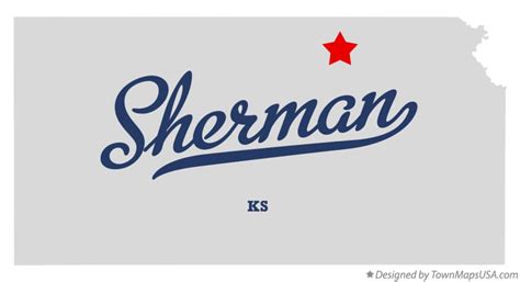 Map of Sherman, Washington County, KS, Kansas