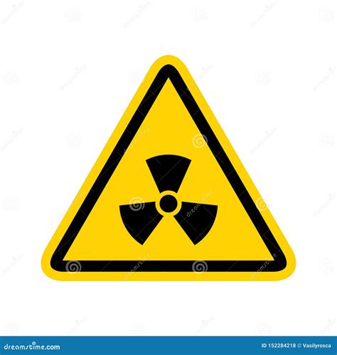 Radioactive Icon Nuclear Symbol. Uranium Reactor Radiation Hazard. Radioactive Toxic Danger Sign ...