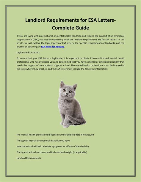 Landlord Requirements for ESA Letters- Complete Guide by Aiden Ezra - Issuu