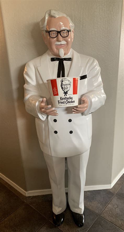 Rare Lifesize KFC Colonel Sanders Restaurant Display Statue- 6ft for ...