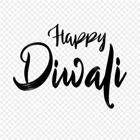 Happy Diwali Hand Drawn Black Font, Hand Drawing, Happy Diwali, Diwali ...