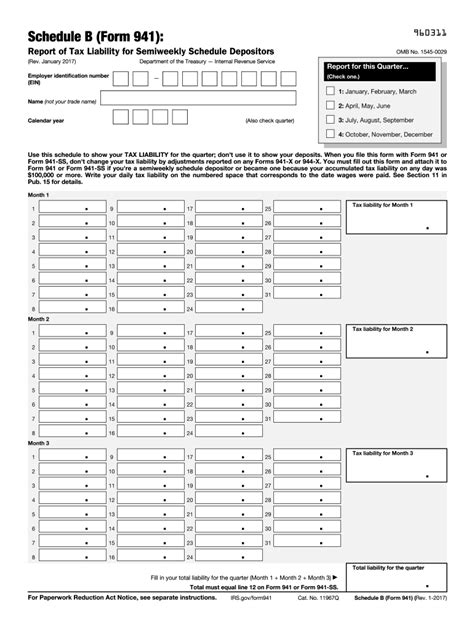 IRS 941 - Schedule B 2017-2022 - Fill and Sign Printable Template ...