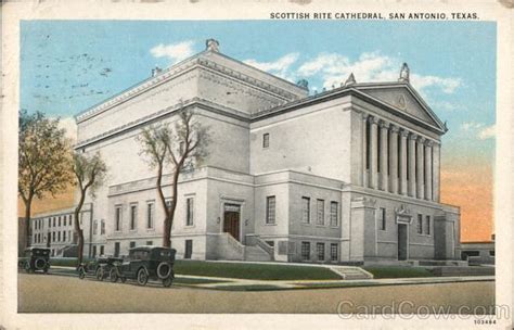 Scottish Rite Cathedral San Antonio, TX Postcard