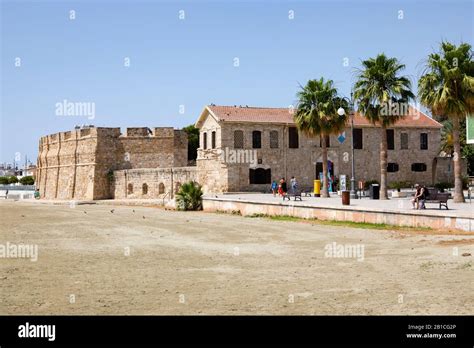 Larnaca fort and beach, Finikoudes, Cyprus. 2019 Stock Photo - Alamy