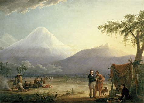 Alexander von Humboldt and Aimée Bonpland at Mount Chimborazo, Ecuador ...