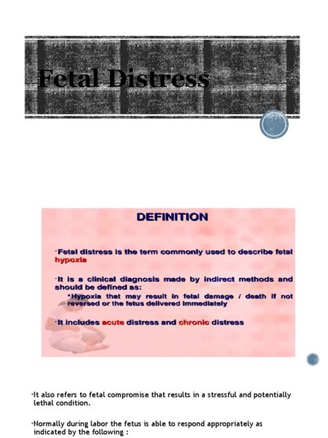 Fetal Distress | PDF