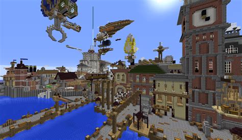 Minecraft Steampunk City - Tiefenaphel City - Screenshots - Show Your Creation - Minecraft Forum ...