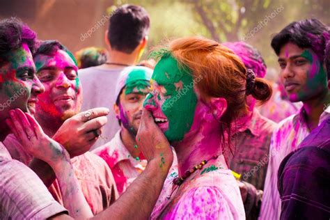 Holi festival celebrations in India – Stock Editorial Photo © NataliaD ...