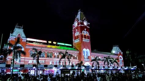 Architecture, building, central, chennai, clock tower, railway station ...