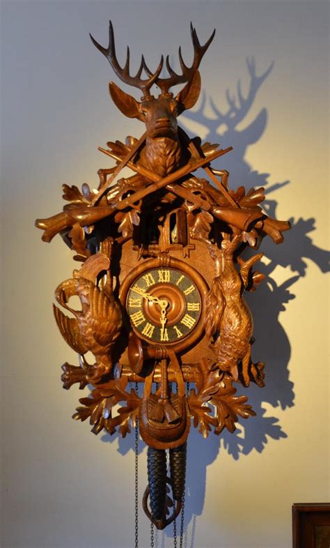 Original Black Forest Cuckoo Clock, with Double Door Functio