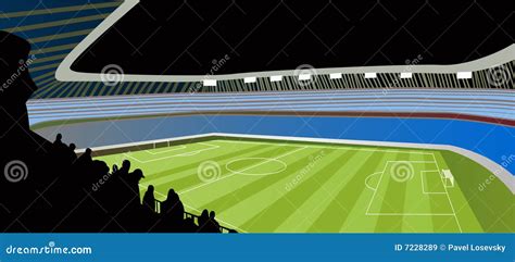 Soccer stadium vector stock vector. Illustration of people - 7228289