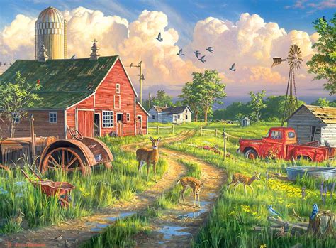 New Life at the Old Farm, 1000 Pieces, Buffalo Games | Puzzle Warehouse