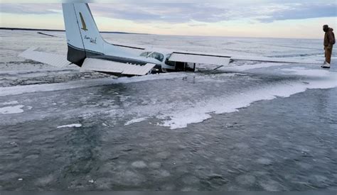 Plane Crashes Through Ice on Minnesota's Upper Red Lake Days After