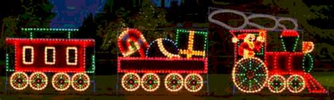 Outdoor Lighted Christmas Train Set — HolidayLights.com