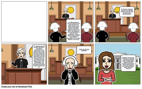 Marbury vs. Madison Case Comic - HISTORY Storyboard