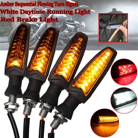 4pcs Motorcycle LED Turn Signal Indicator Light Lamp For Harley for ...