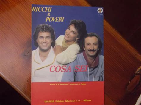 SPARTITO PARTITURAS SHEET music ricchi e poveri cosa sei originale 1984 $19.88 - PicClick