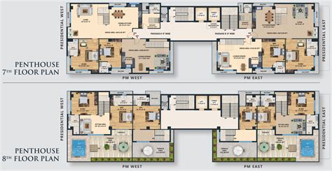 PENTHOUSE FLOOR PLANS - La Vista World - LUXURY LEISURE LIVING