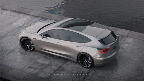 Tesla Model 3 Hatchback Rendering Goes After the Hyundai Ioniq 5 ...