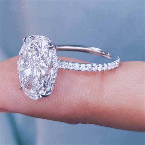 4 ct Oval Diamond Engagement Ring – Ascot Diamonds