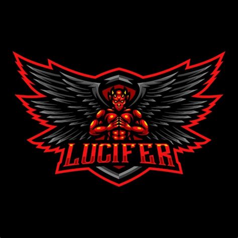 Premium Vector | Lucifer mascot logo esport gaming