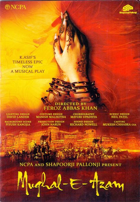 Epic Movie Mughal-E-Azam by K. Asif now a musical play. Marvelous & unforgettable. | Musical ...