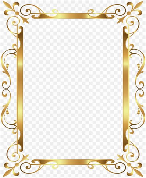 Gold Frame Clip Art, PNG, 6539x8000px, Picture Frames, Cdr, Film Frame ...