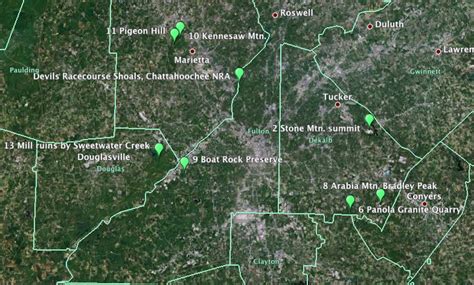 Atlanta Parks Map