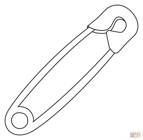 Safety Pin Emoji coloring page | Free Printable Coloring Pages