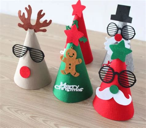 DIY Christmas cap party decoration handmade favor Christmas tree ...