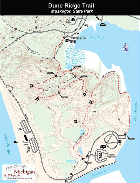 Pj Hoffmaster State Park Campground Map | Cities And Towns Map