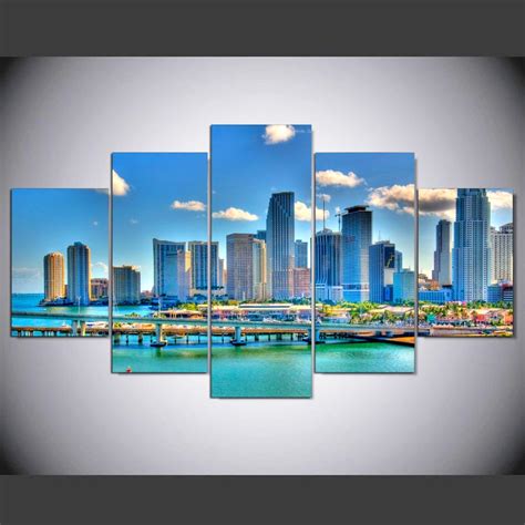 Miami Skyline Painting at PaintingValley.com | Explore collection of Miami Skyline Painting