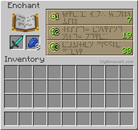 How to make an Enchanted Diamond Sword in Minecraft