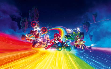 3840x2400 The Super Mario Bros Movie Rainbow Road 15k 4K ,HD 4k Wallpapers,Images,Backgrounds ...