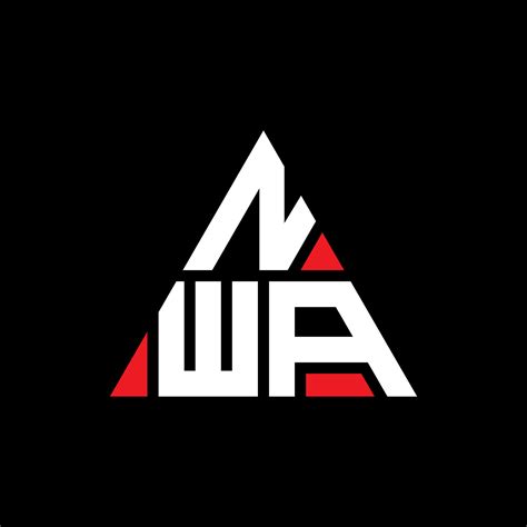 NWA triangle letter logo design with triangle shape. NWA triangle logo design monogram. NWA ...