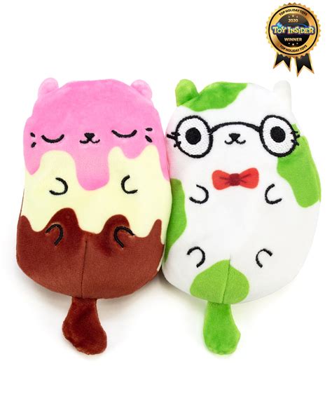 Cats vs Pickles Plushies 2-pack Neopolicat and Smarty Pants, For Ages 4 ...