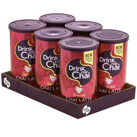 Buy Drink Me Chai Spiced Chai Latte 250g (Pack of 6) - Just Add Water ...