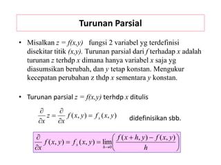 Turunan Parsial | PPT